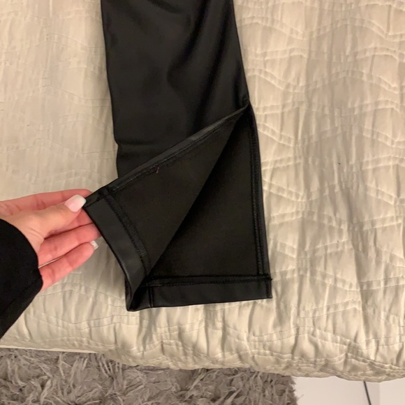 Split hem Leather Pants - Picture 4 of 4